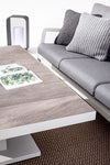 Bizzotto Salotto da giardino 5 posti Truman Grigio