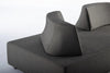 Bizzotto Salotto da giardino modulare 5 posti con pouf Piper Antracite