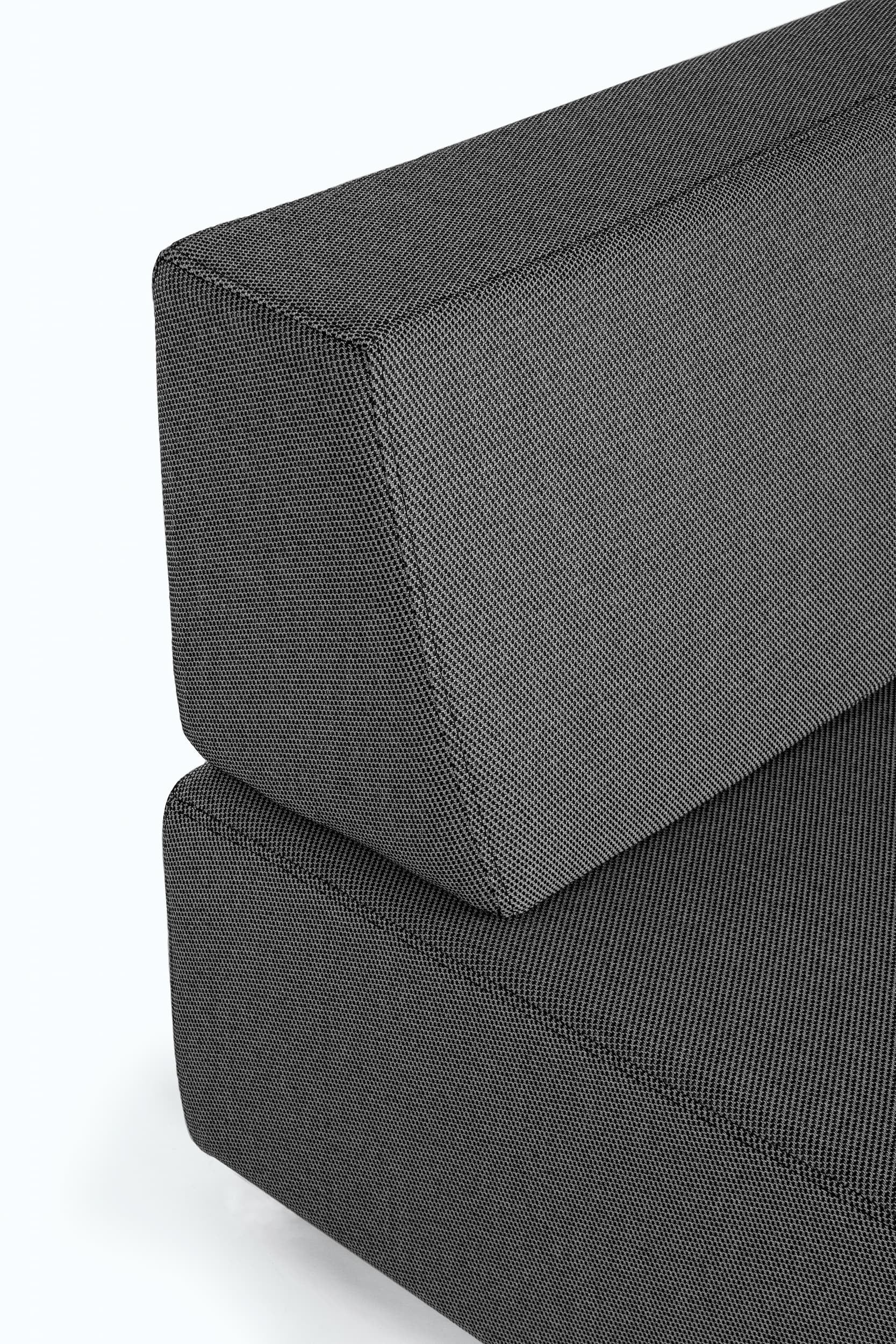 Bizzotto Salotto da giardino modulare 5 posti con pouf Piper Antracite