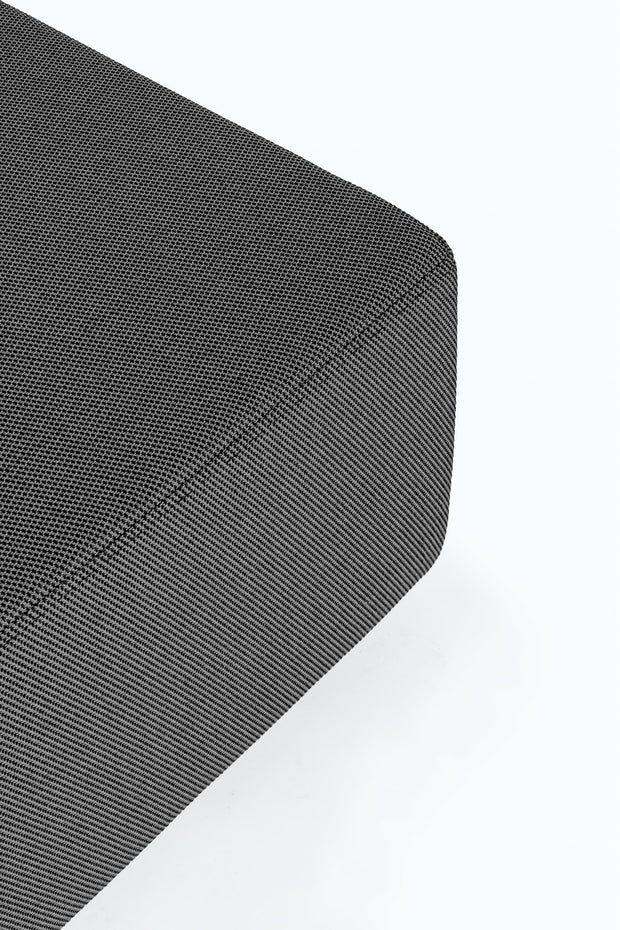 Bizzotto Salotto da giardino modulare 5 posti con pouf Piper Antracite