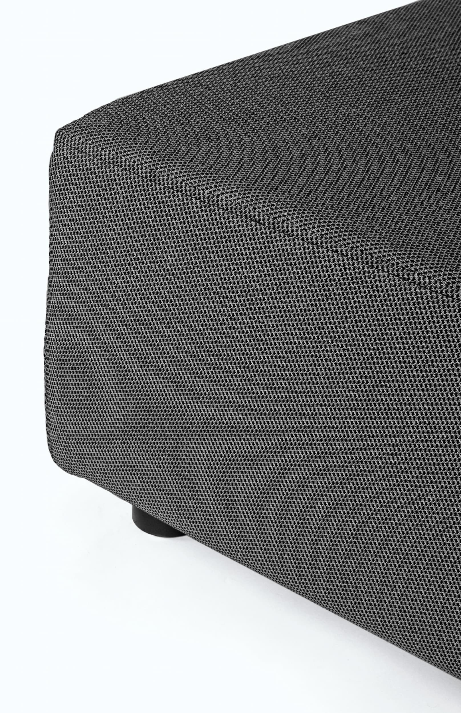Bizzotto Salotto da giardino modulare 5 posti con pouf Piper Antracite