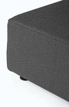 Bizzotto Salotto da giardino modulare 5 posti con pouf Piper Antracite