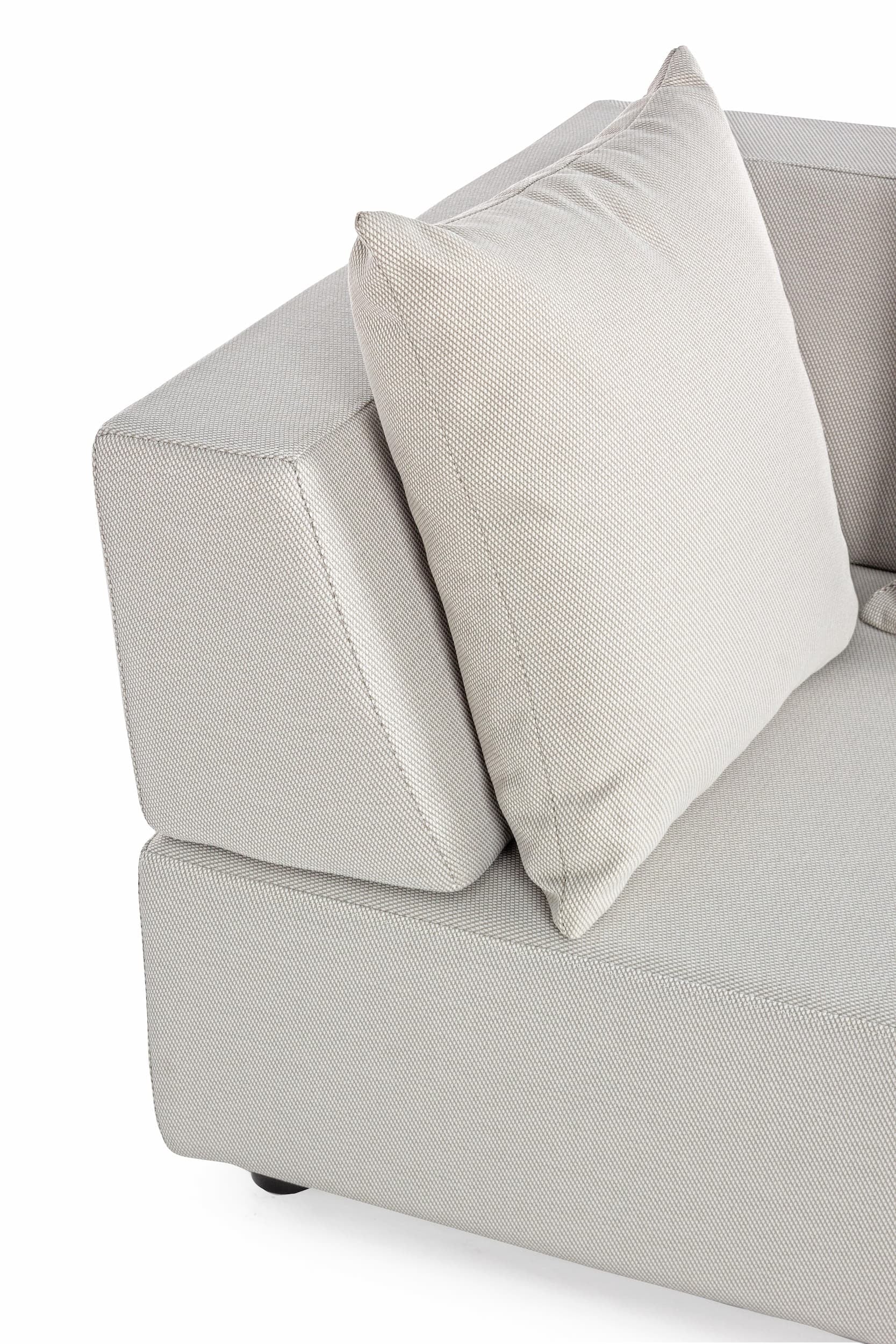 Bizzotto Salotto da giardino modulare 5 posti con pouf Piper Beige