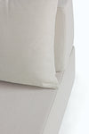 Bizzotto Salotto da giardino modulare 5 posti con pouf Piper Beige