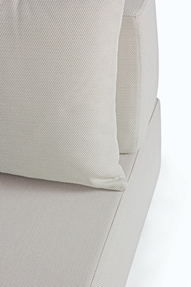 Bizzotto Salotto da giardino modulare 5 posti con pouf Piper Beige