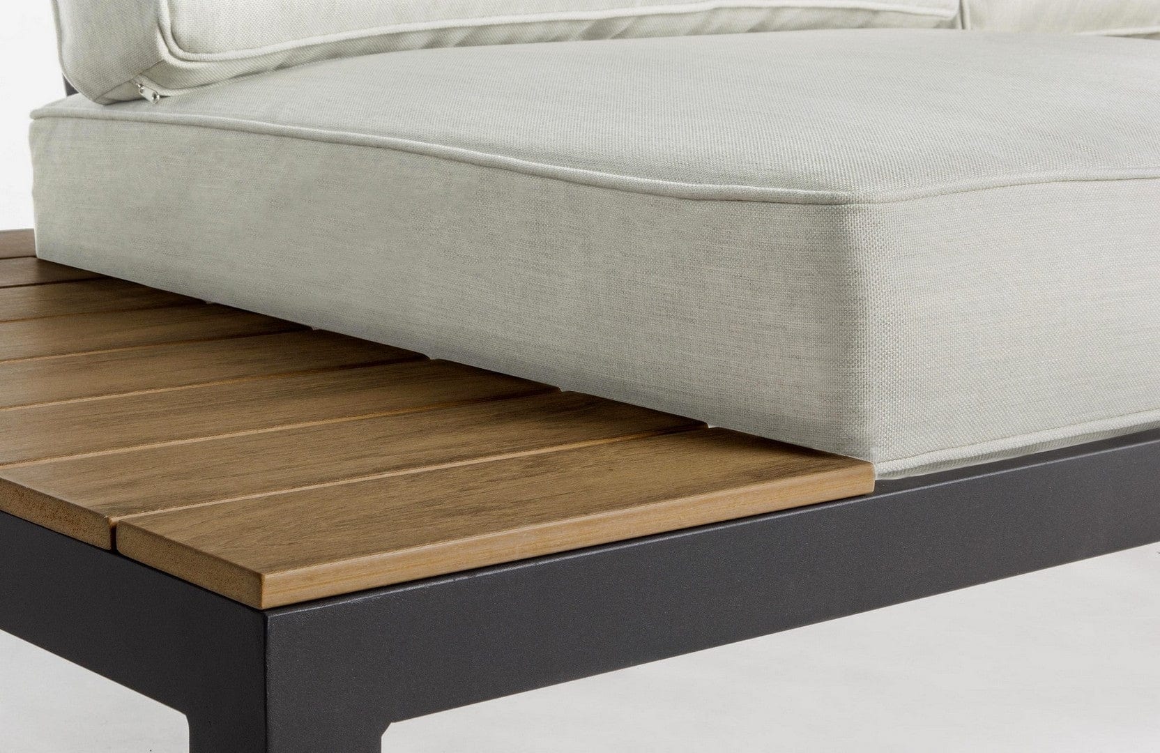 Bizzotto Salotto da giardino modulare 5 posti con tavolino Elias Beige