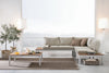 Bizzotto Salotto da giardino modulare 5 posti con tavolino Elias Beige