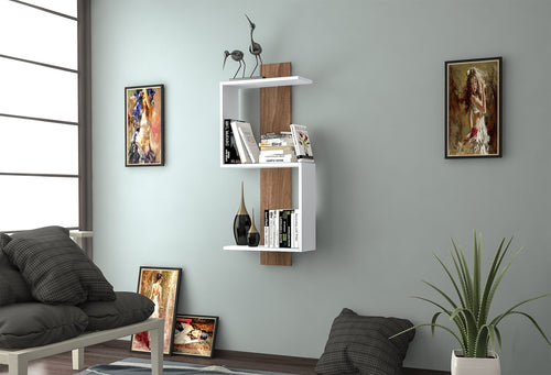 Scaffale da muro Alanson Marrone