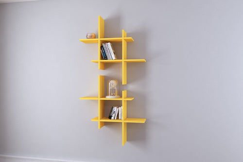 Scaffale da muro Bend Giallo