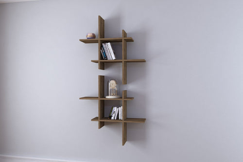 Scaffale da muro Bend Marrone