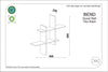 Scaffale da muro Bend Marrone (1)