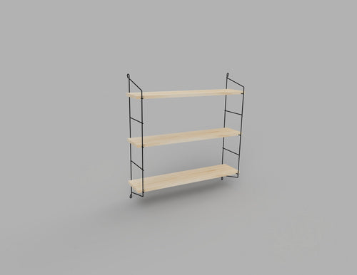 Scaffale da muro Bino Nero