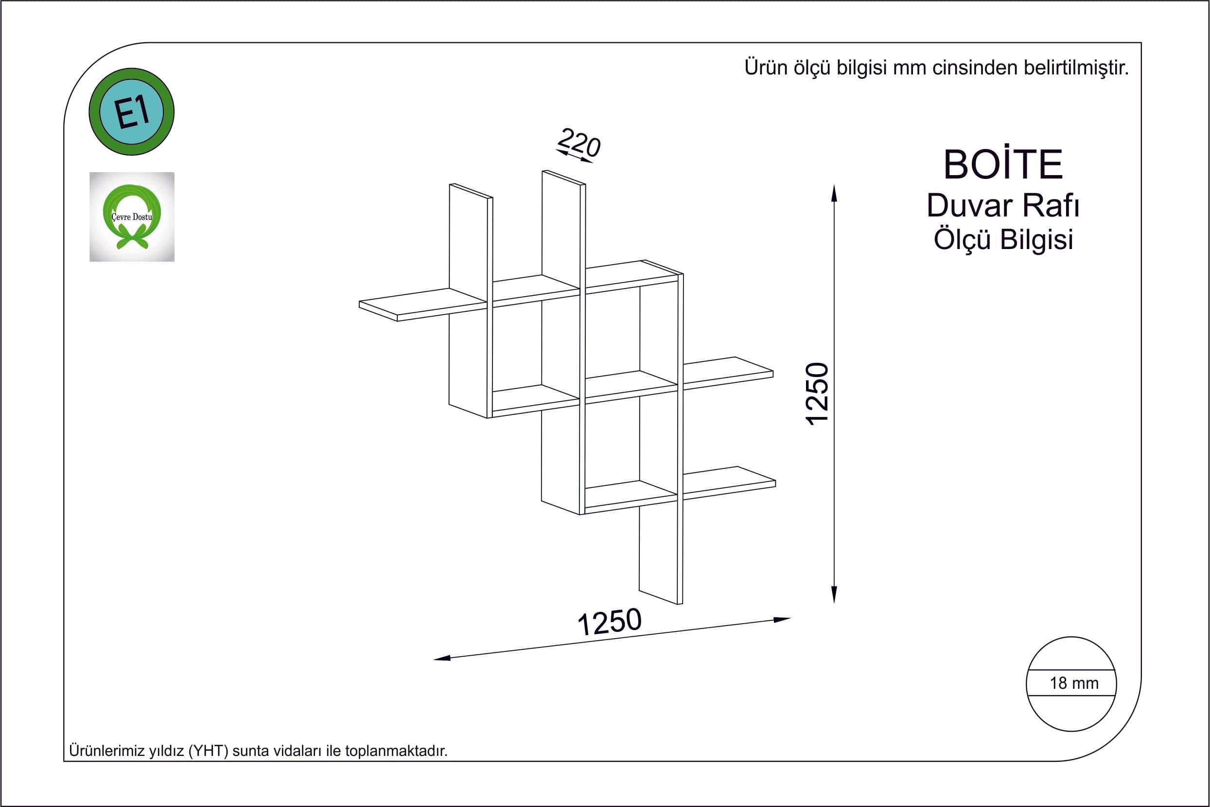 Scaffale da muro Boite Noce (1)