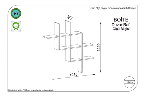 Scaffale da muro Boite Noce (1)