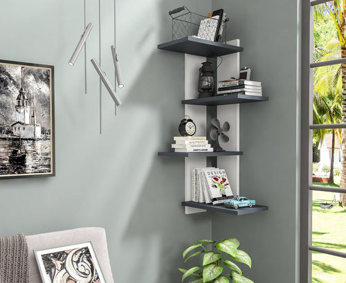 Scaffale da muro Corner Grigio