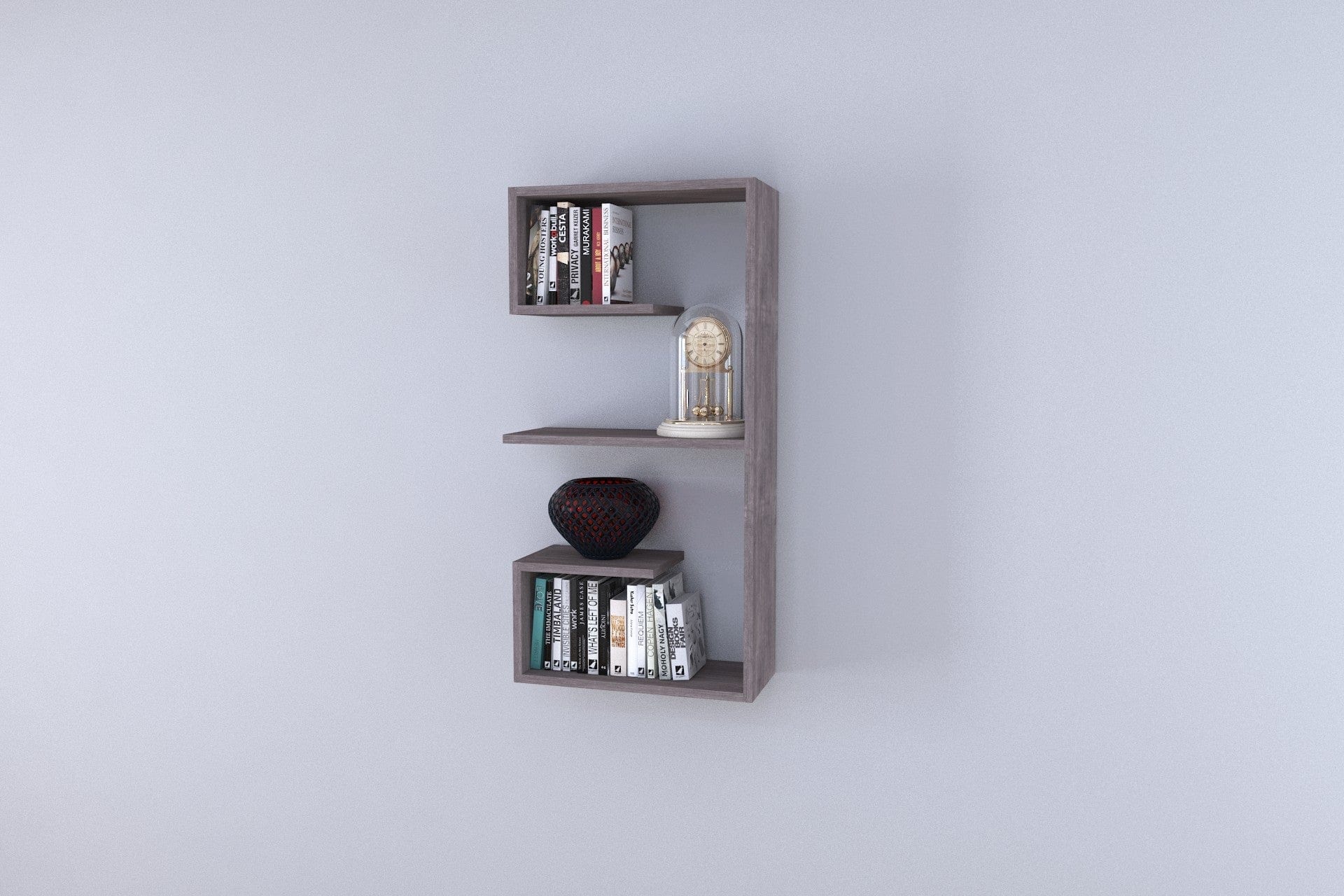 Scaffale da muro Couple Grigio