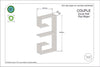 Scaffale da muro Couple Grigio (1)