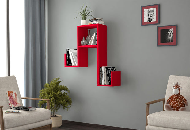 Scaffale da muro Faramir Rosso