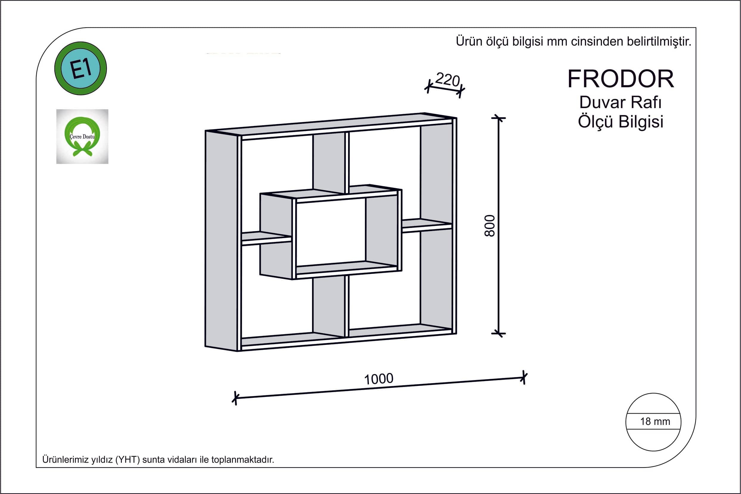 Scaffale da muro Frodor Bianco (1)