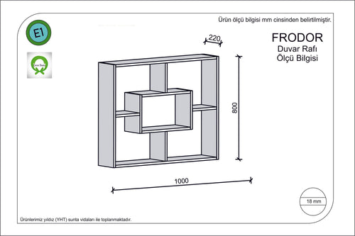 Scaffale da muro Frodor Bianco (1)