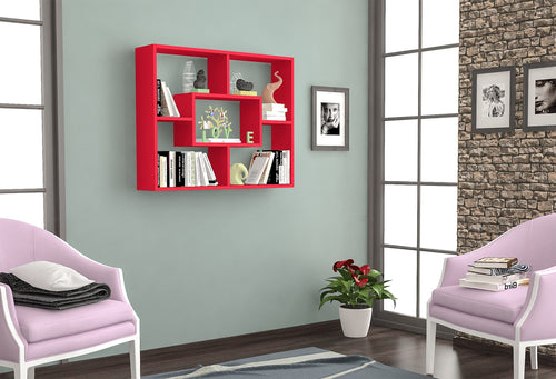 Scaffale da muro Frodor Rosso