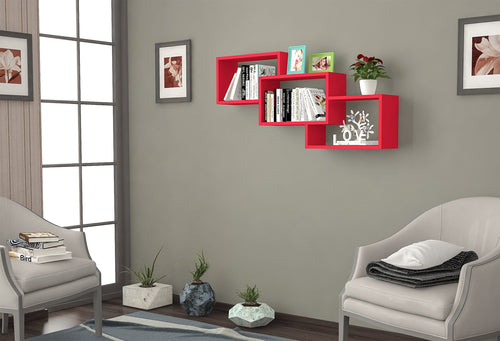 Scaffale da muro Gimli Rosso