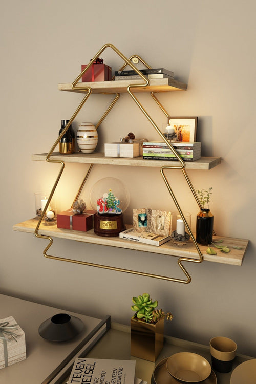 Scaffale da muro Gold Tree Oro (1)