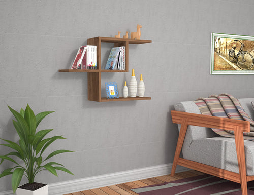 Scaffale da muro Half Marrone