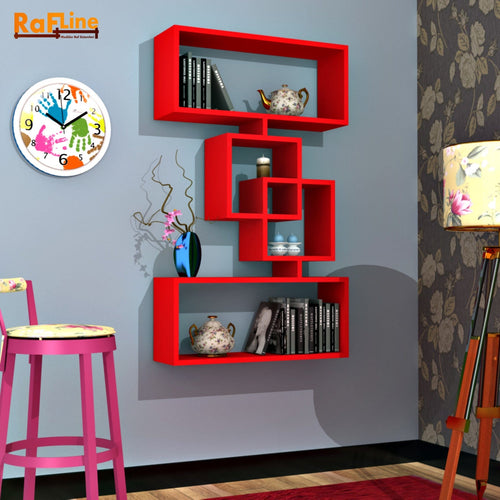 Scaffale da muro Harmony Rosso