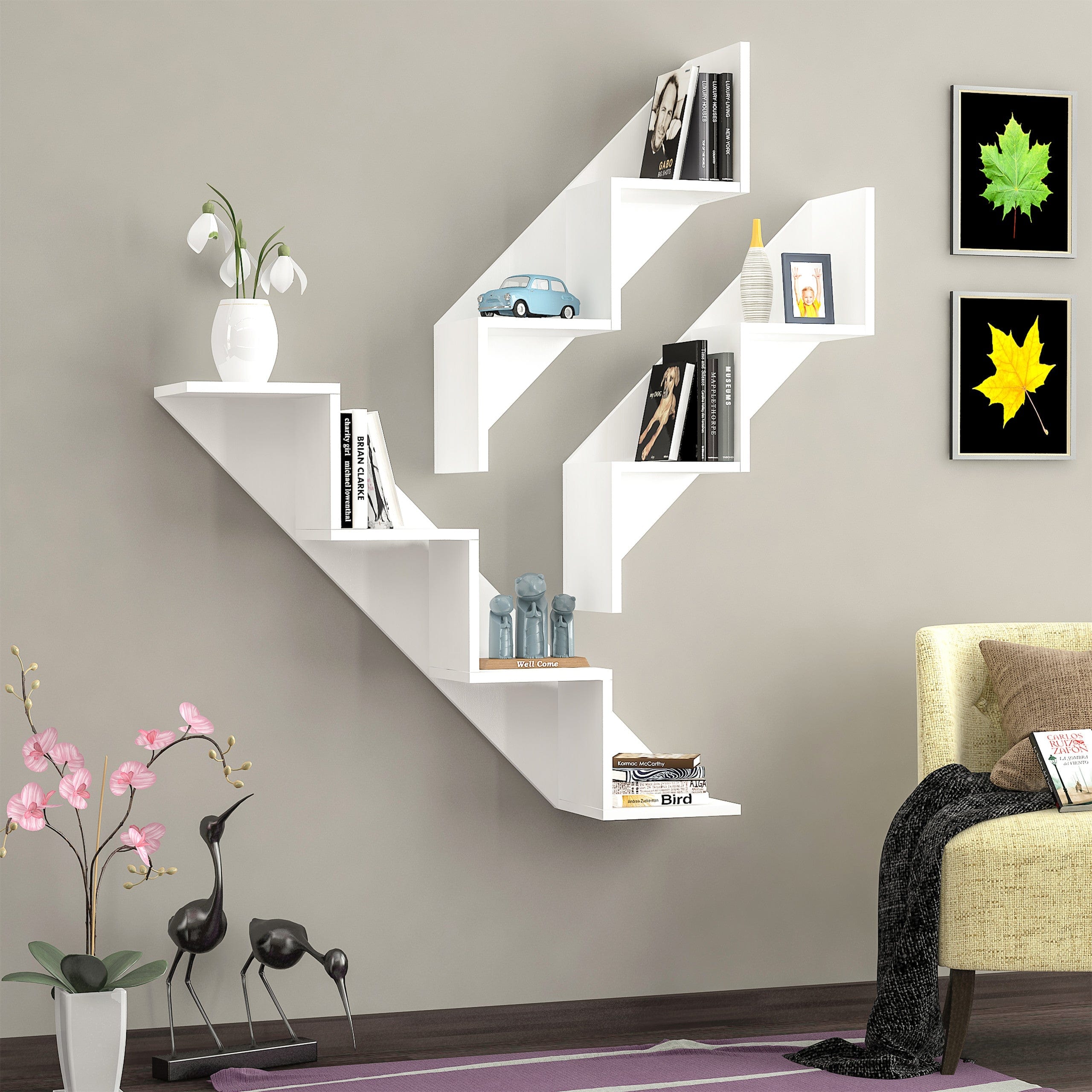 Scaffale da muro Keen Bianco