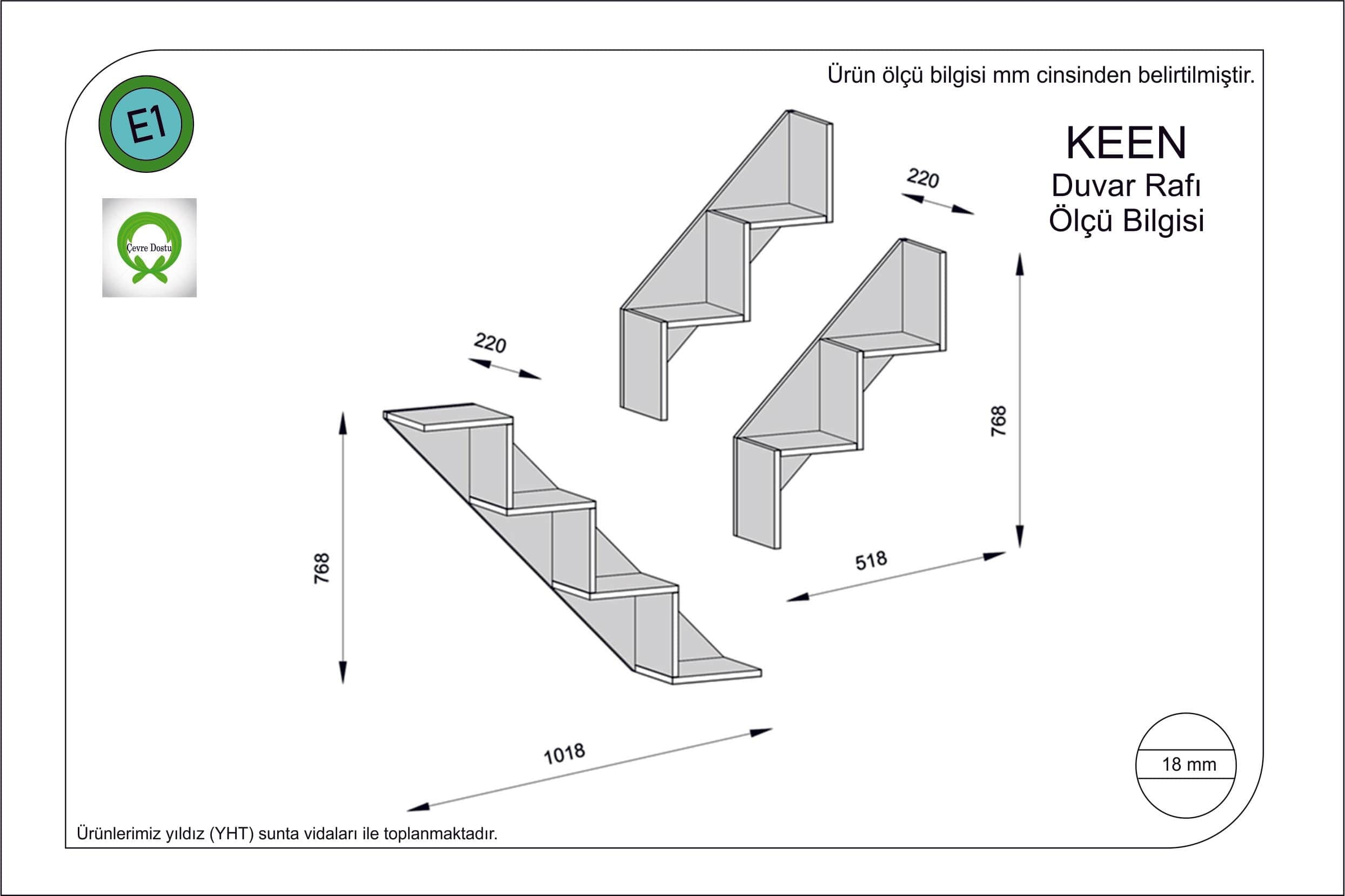 Scaffale da muro Keen Giallo (1)