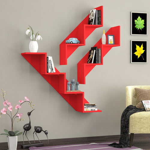 Scaffale da muro Keen Rosso