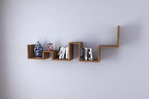 Scaffale da muro Ladder Noce