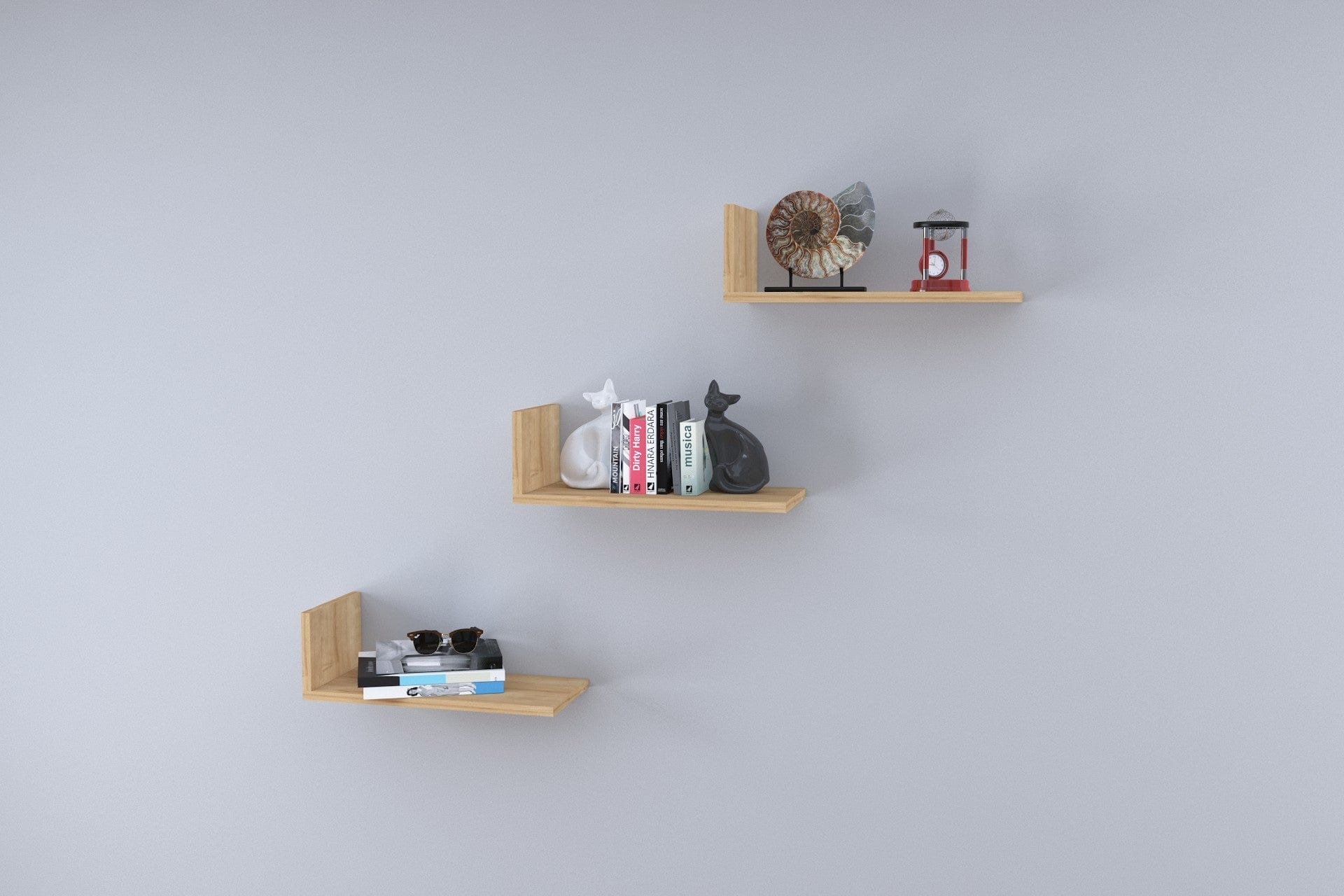 Scaffale da muro Legnart Marrone