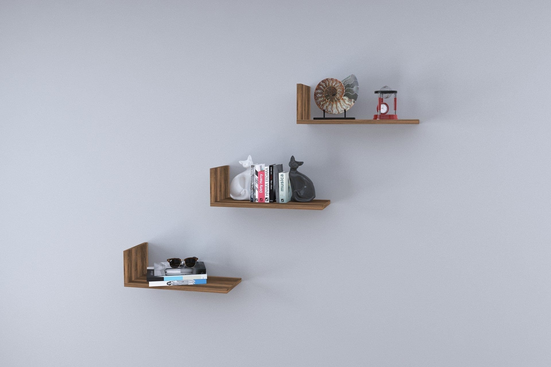 Scaffale da muro Legnart Marrone