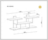 Scaffale da muro Mint Marrone (2)