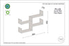 Scaffale da muro Plus Marrone (1)
