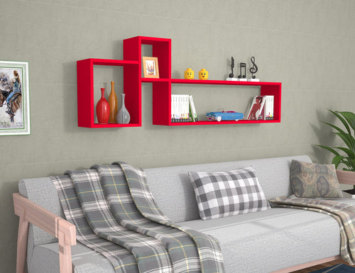Scaffale da muro Polite Rosso
