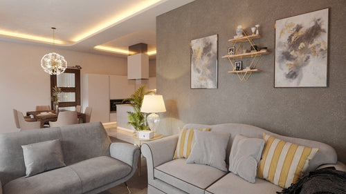 Scaffale da muro Prism Oro (1)