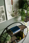 Bizzotto Scaffale da muro Shape Round Nero