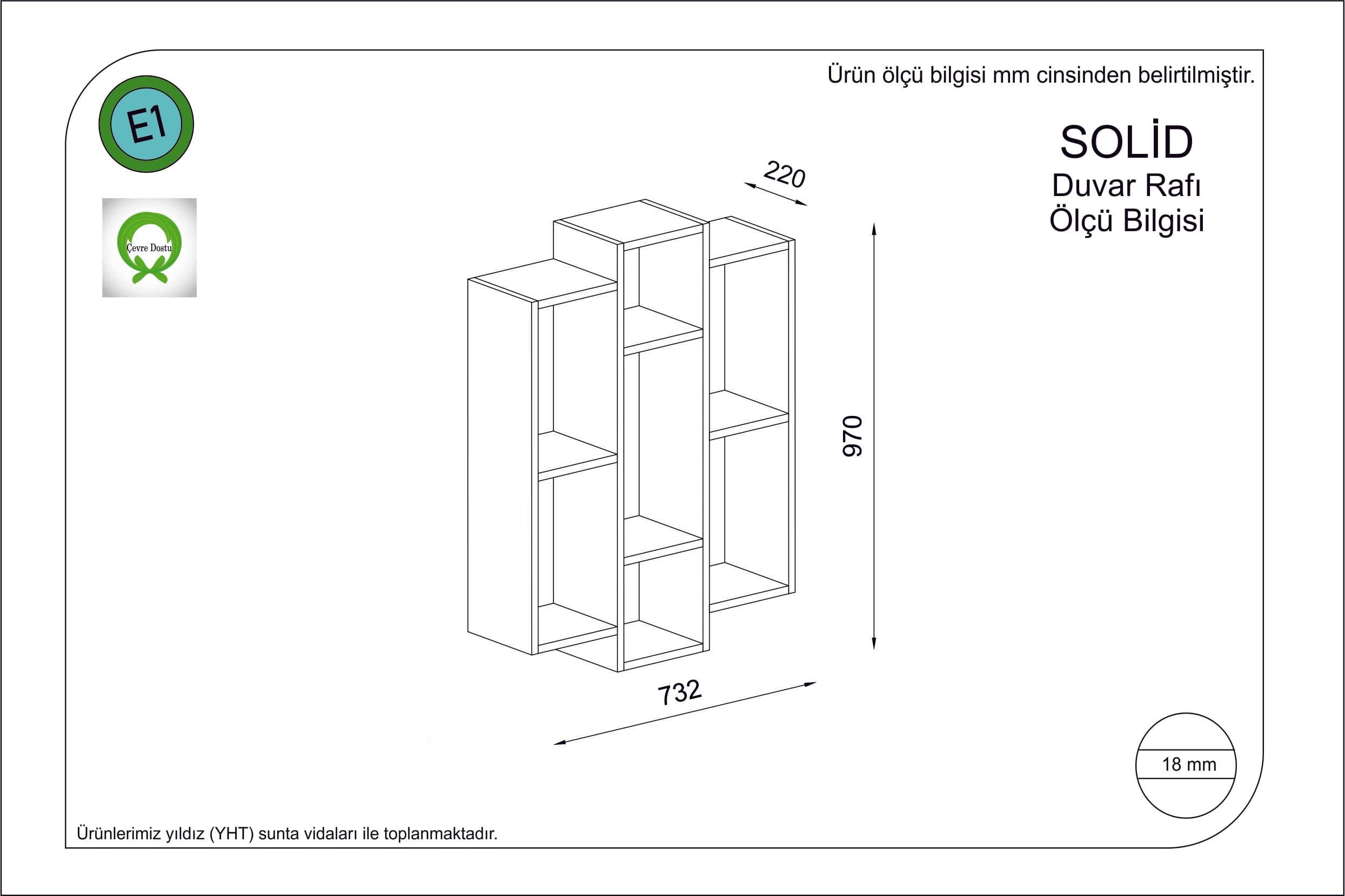 Scaffale da muro Solid Bianco (1)