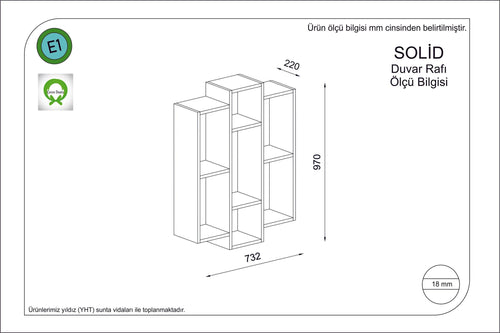Scaffale da muro Solid Bianco (1)