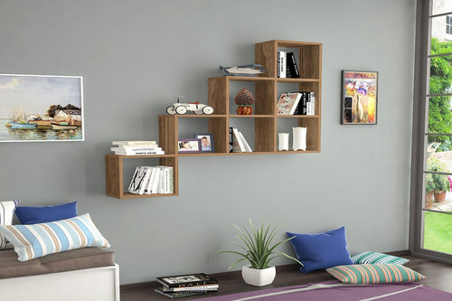 Scaffale da muro Steps Marrone
