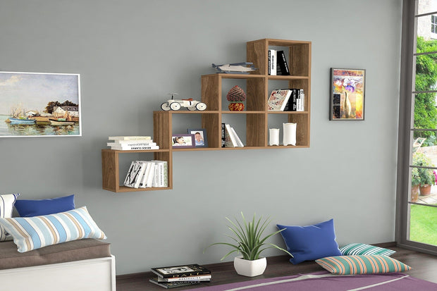 Scaffale da muro Steps Marrone