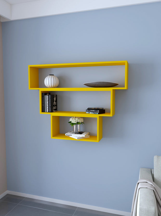 Scaffale da muro Trigon Giallo
