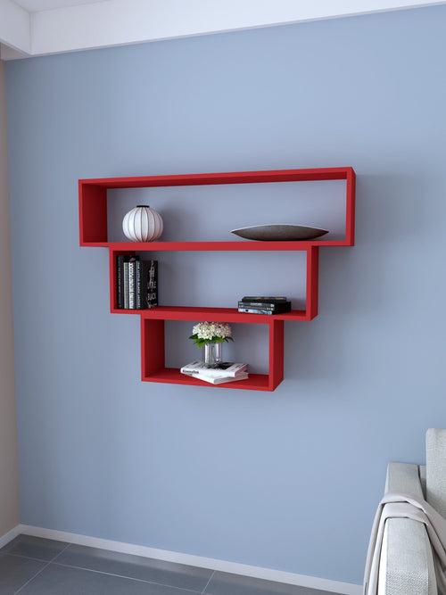 Scaffale da muro Trigon Rosso