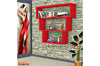 Scaffale da muro Trio Rosso