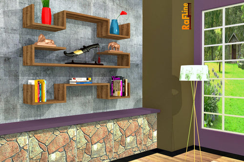 Scaffale da muro Violet Marrone