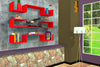 Scaffale da muro Violet Rosso