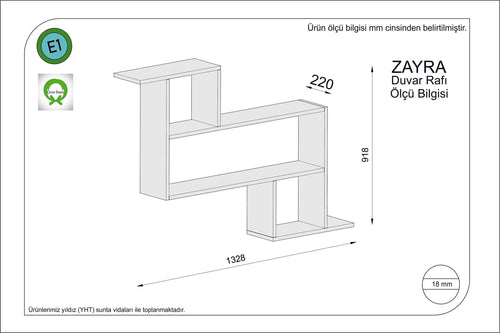 Scaffale da muro Zayra Bianco (1)
